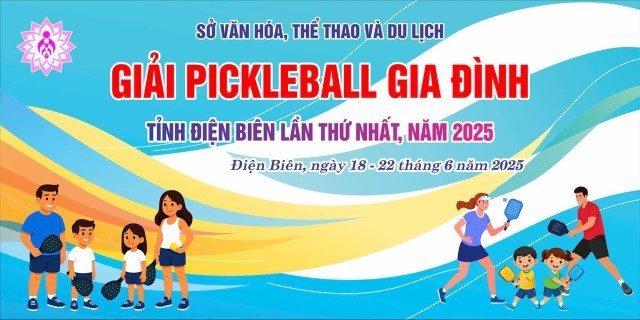 Giải Pickleball gia đình tỉnh Điện Biên lần thứ I năm 2025